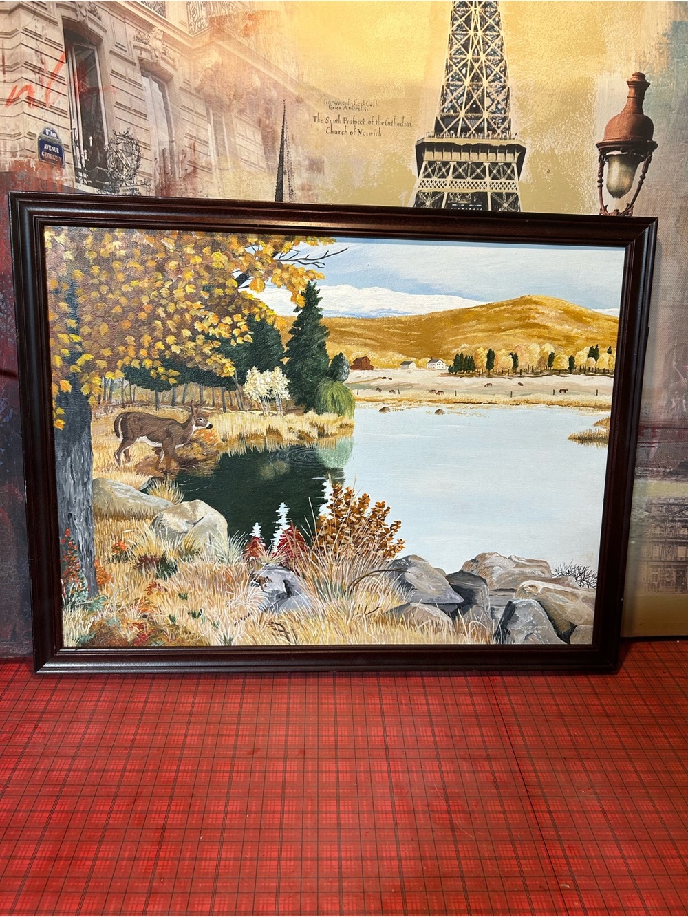 FOREST PAINTING Signed DAVID SMITH Original Art 1980